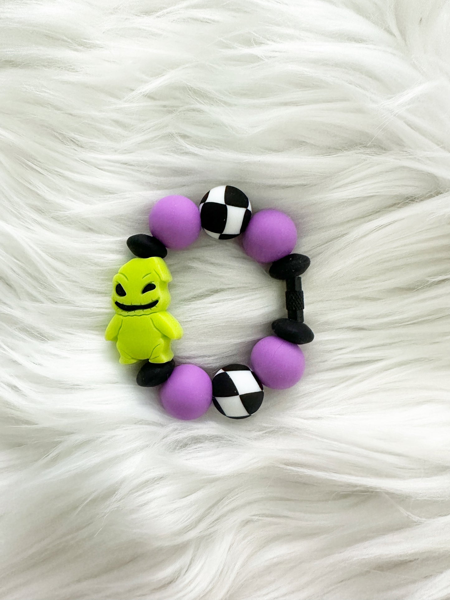 Oogie Boggie, Small Key Ring with Silicone Beads