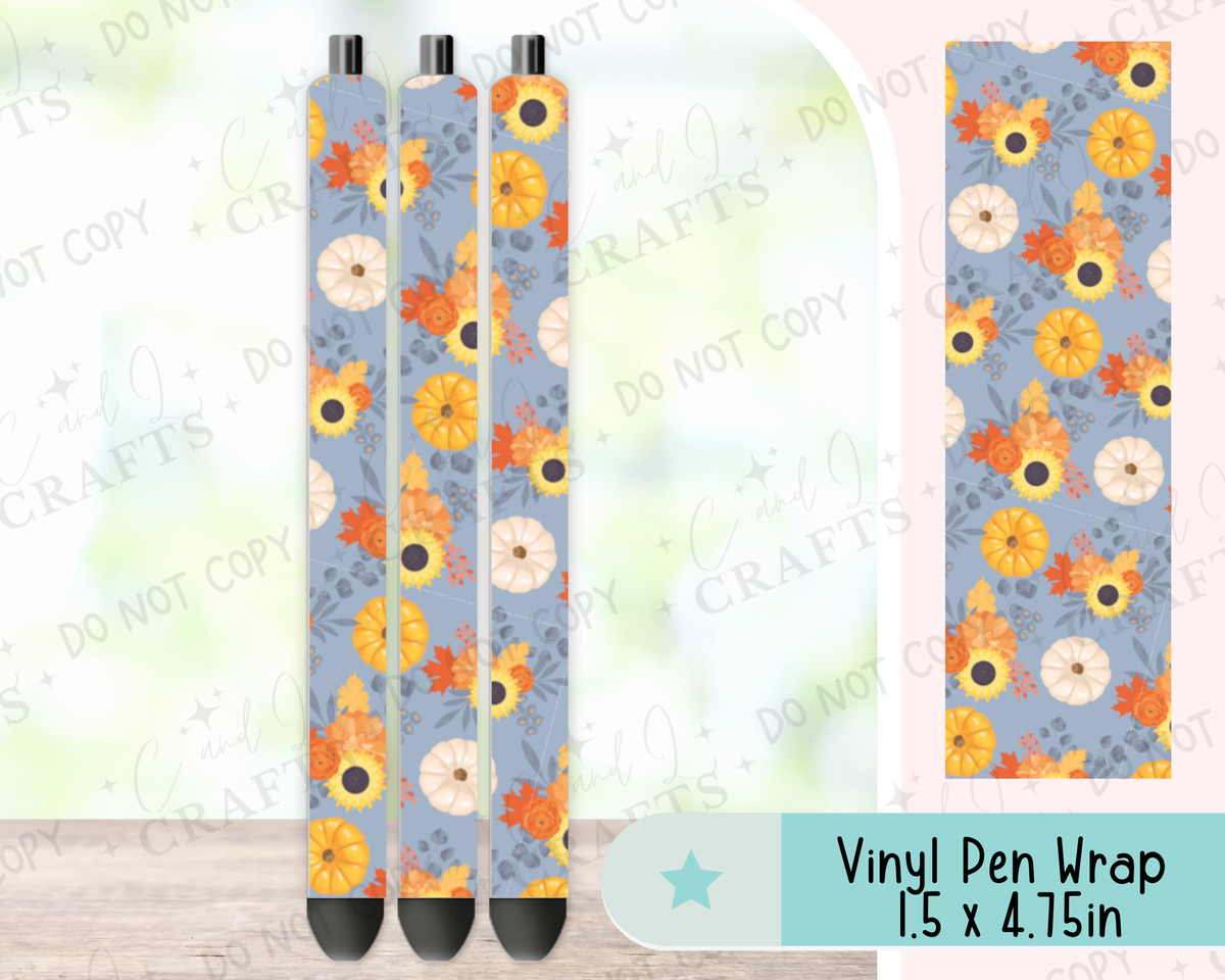 Fall Harvest Vinyl Wrap for Pens -0039