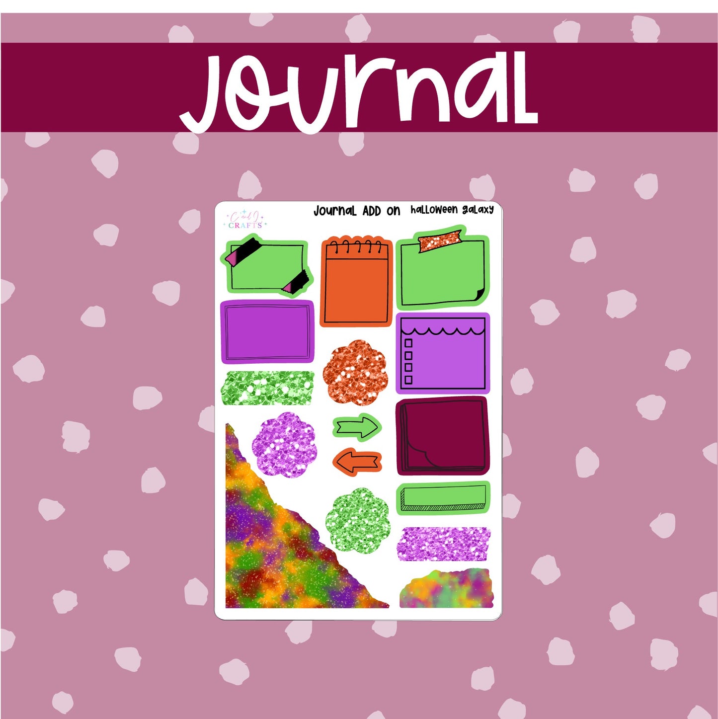 Halloween Galaxy // Journal Add on