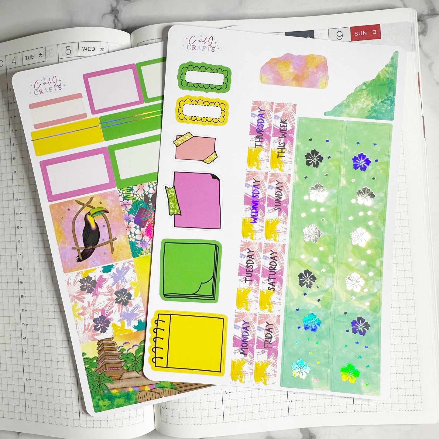 Tiki Foiled Hobonichi Cousin