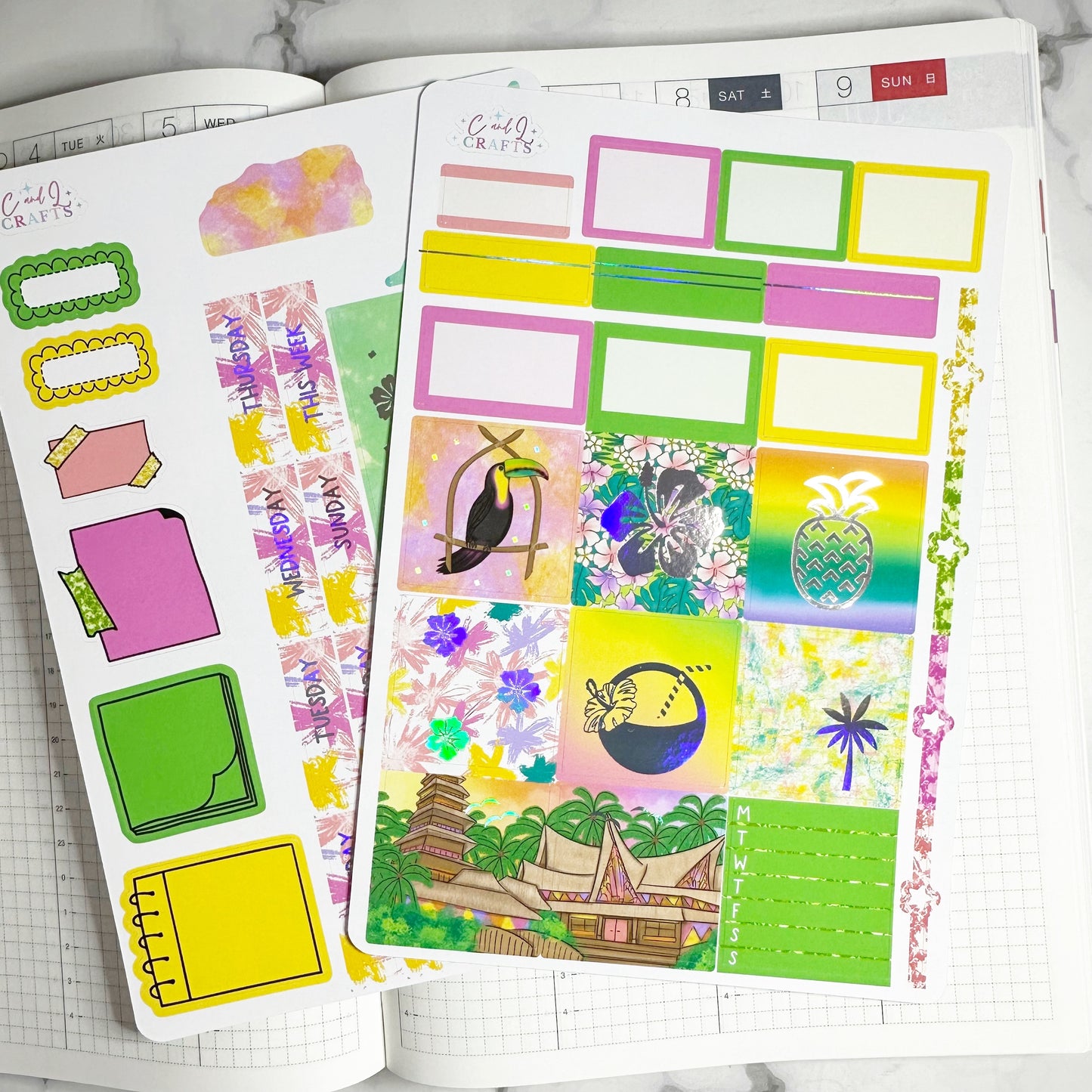 Tiki Foiled Hobonichi Cousin