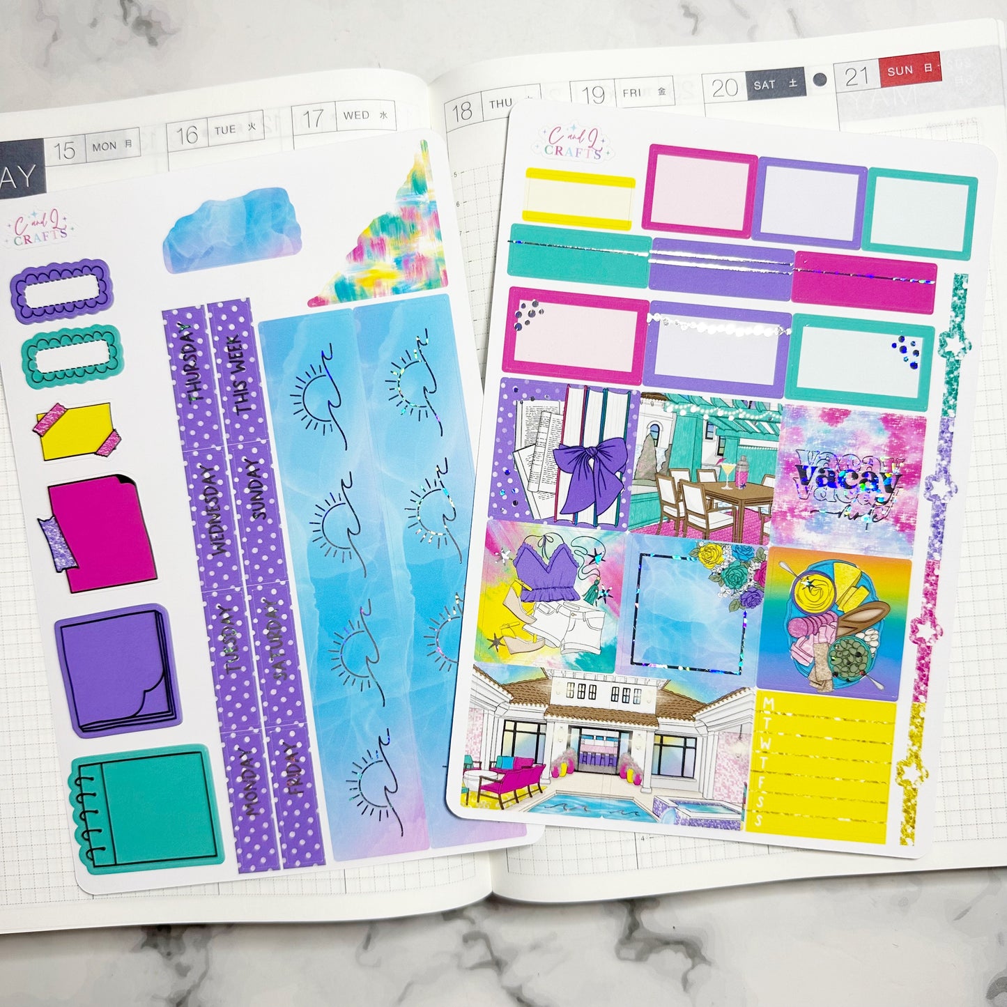 Vacation Foiled Hobonichi Cousin