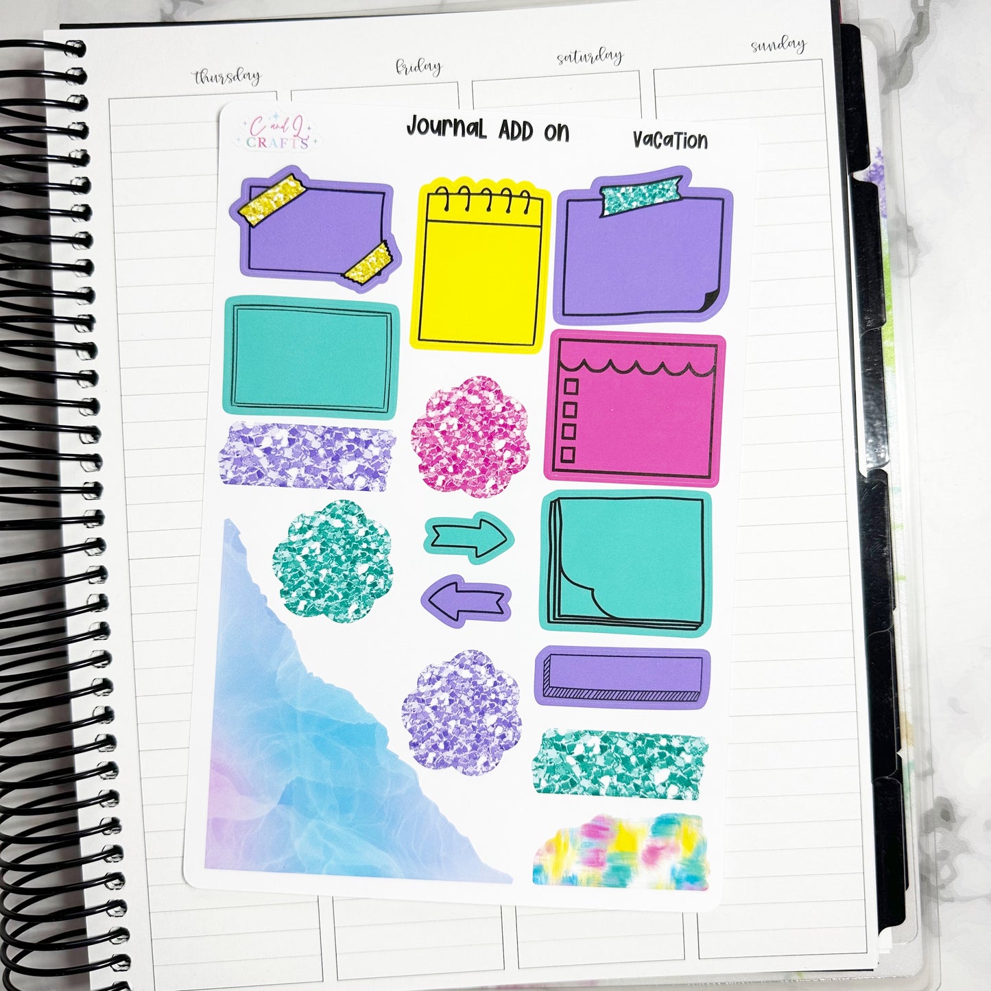 Vacation // Journal Add on