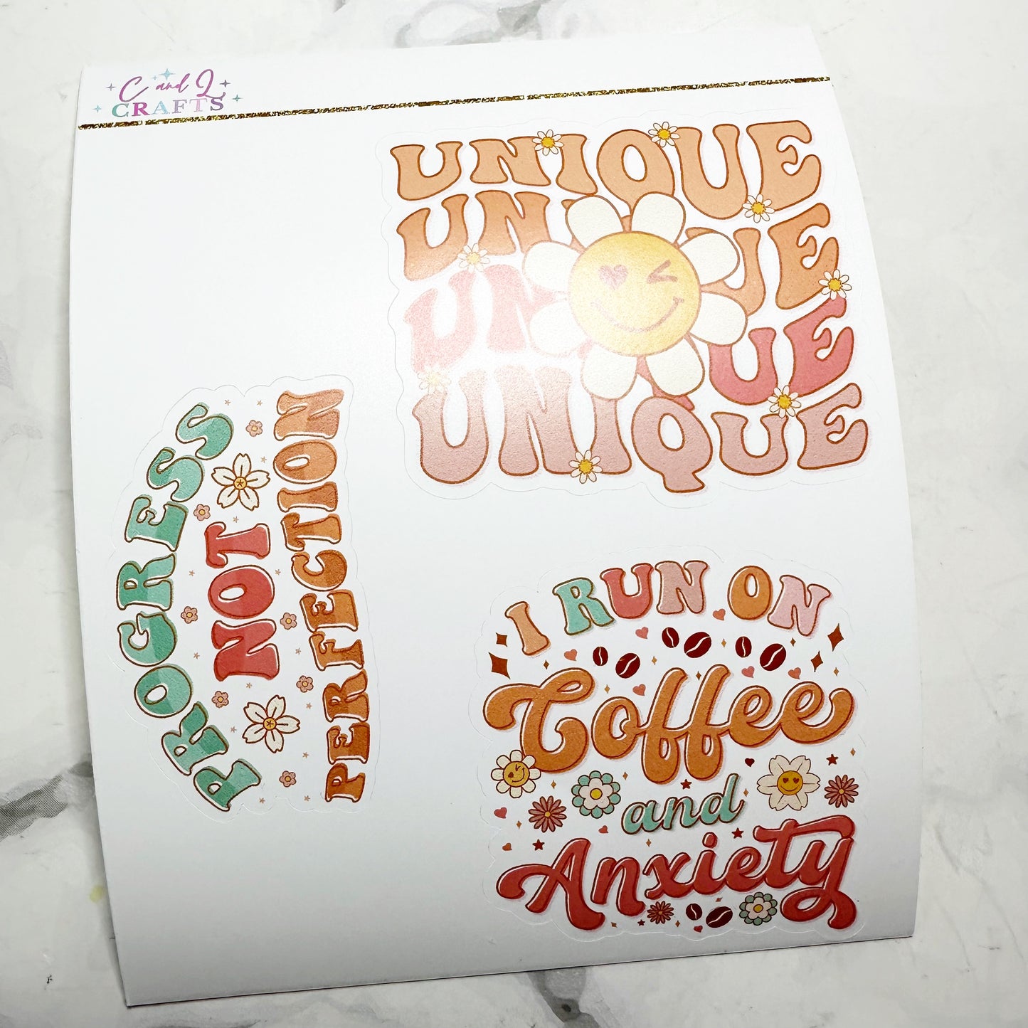 Two Dollar Tuesday Vinyl Sticker Sheet: Unique