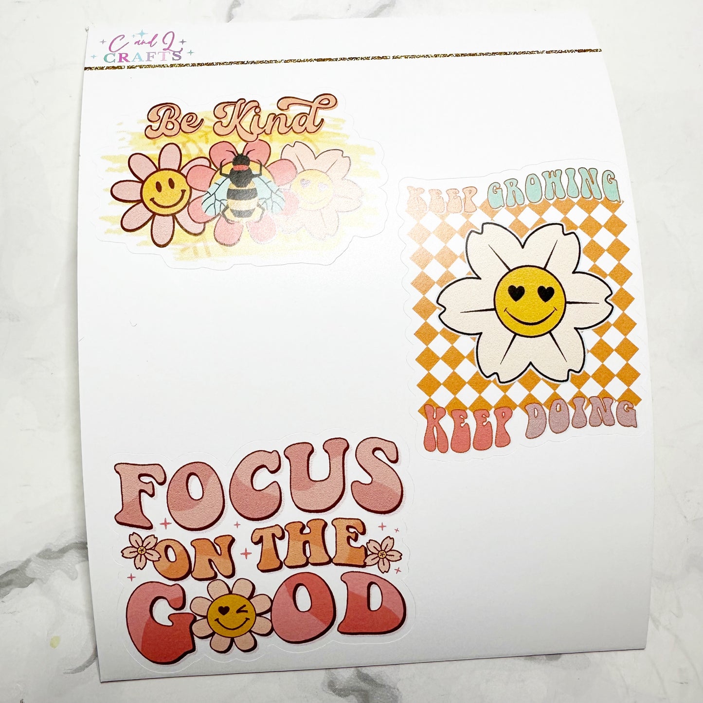 Two Dollar Tuesday Vinyl Sticker Sheet: Be Kind