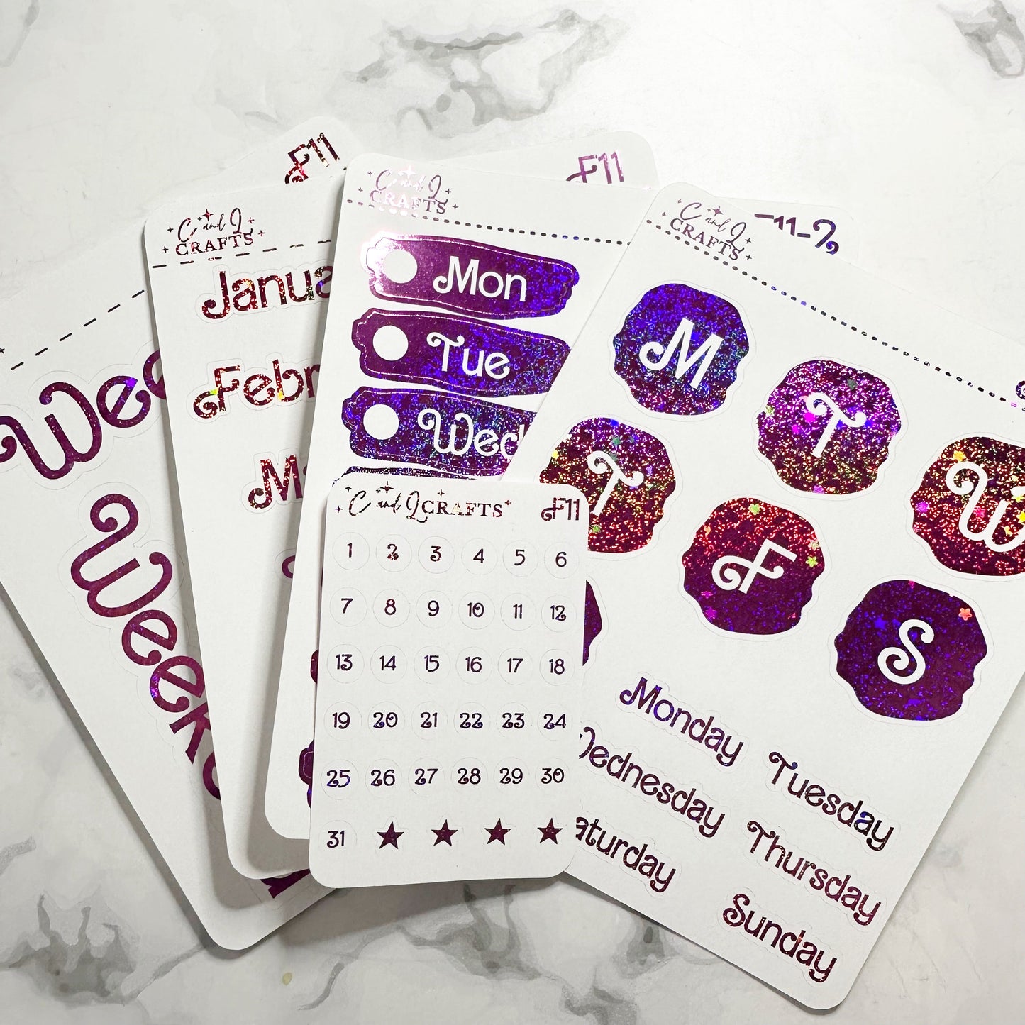 Let's Go Party Foil Stickers