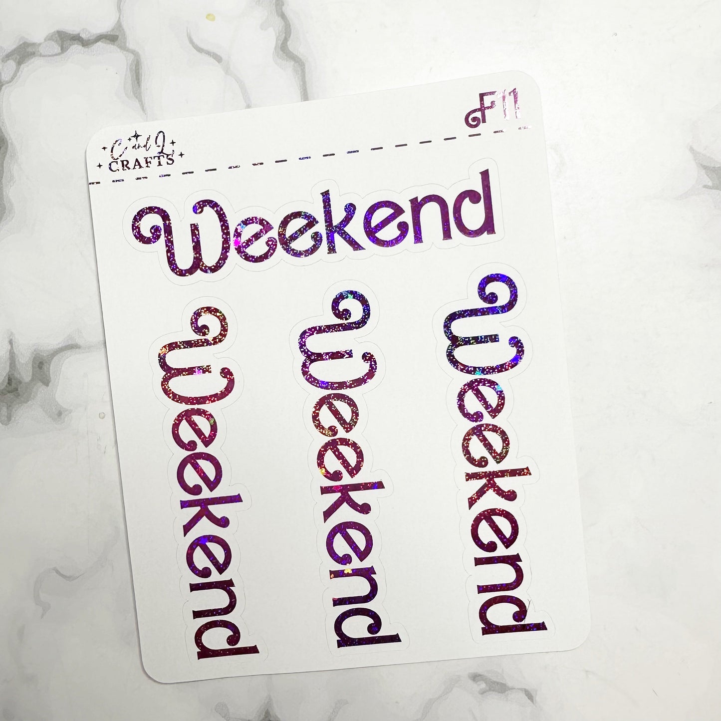 Let's Go Party Foil Stickers