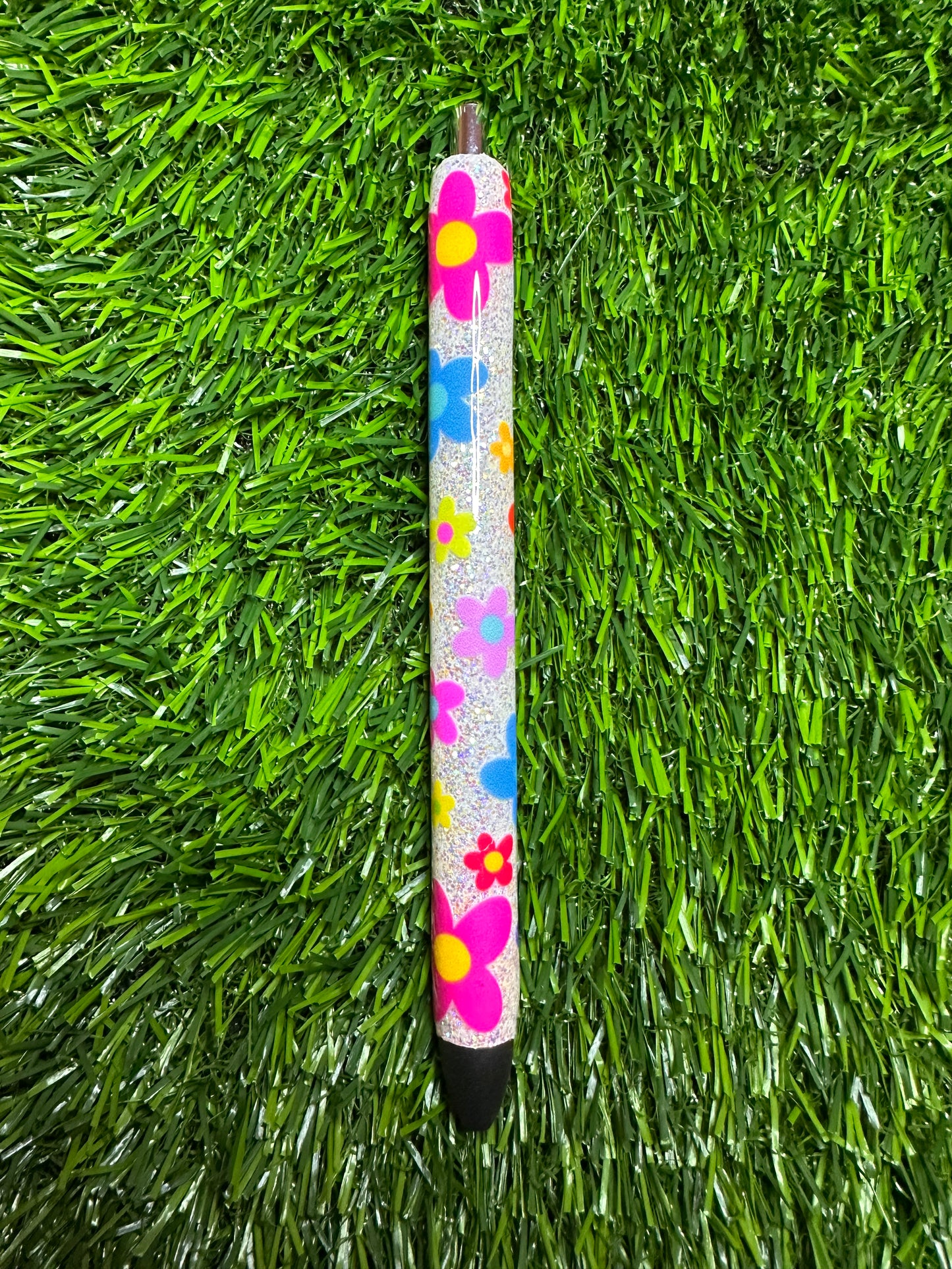 Colorful Daisy Glitter Pen