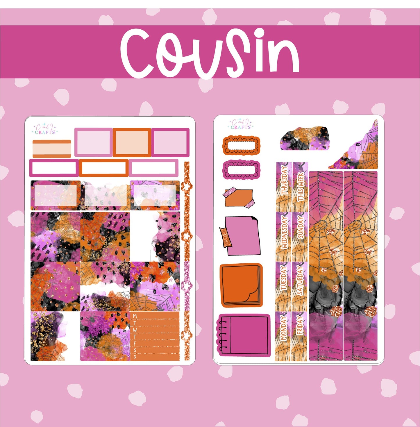 Pink & Orange Hobonichi Cousin