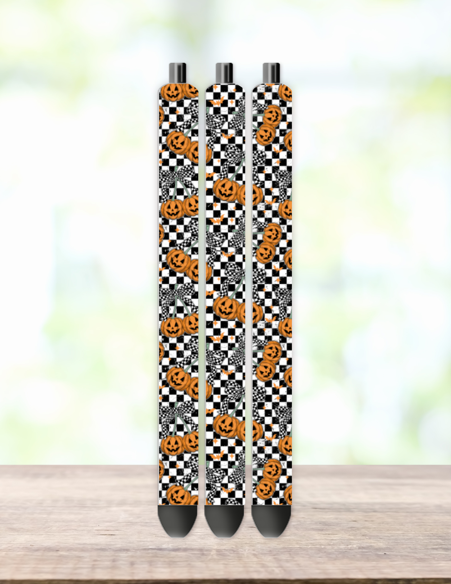 Cherry Pumpkin Checker Pen Wrap