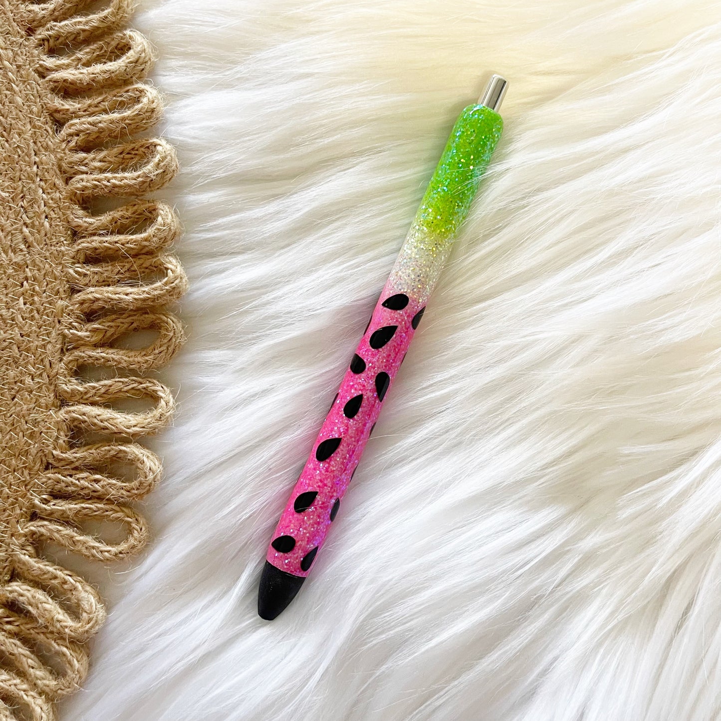 Watermelon Glitter Pen