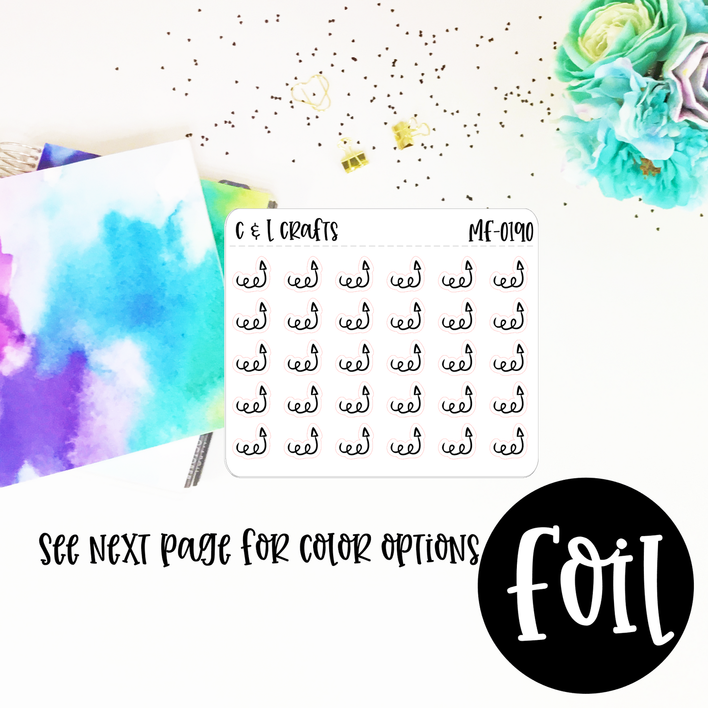 Doodle Arrow Mini Foil