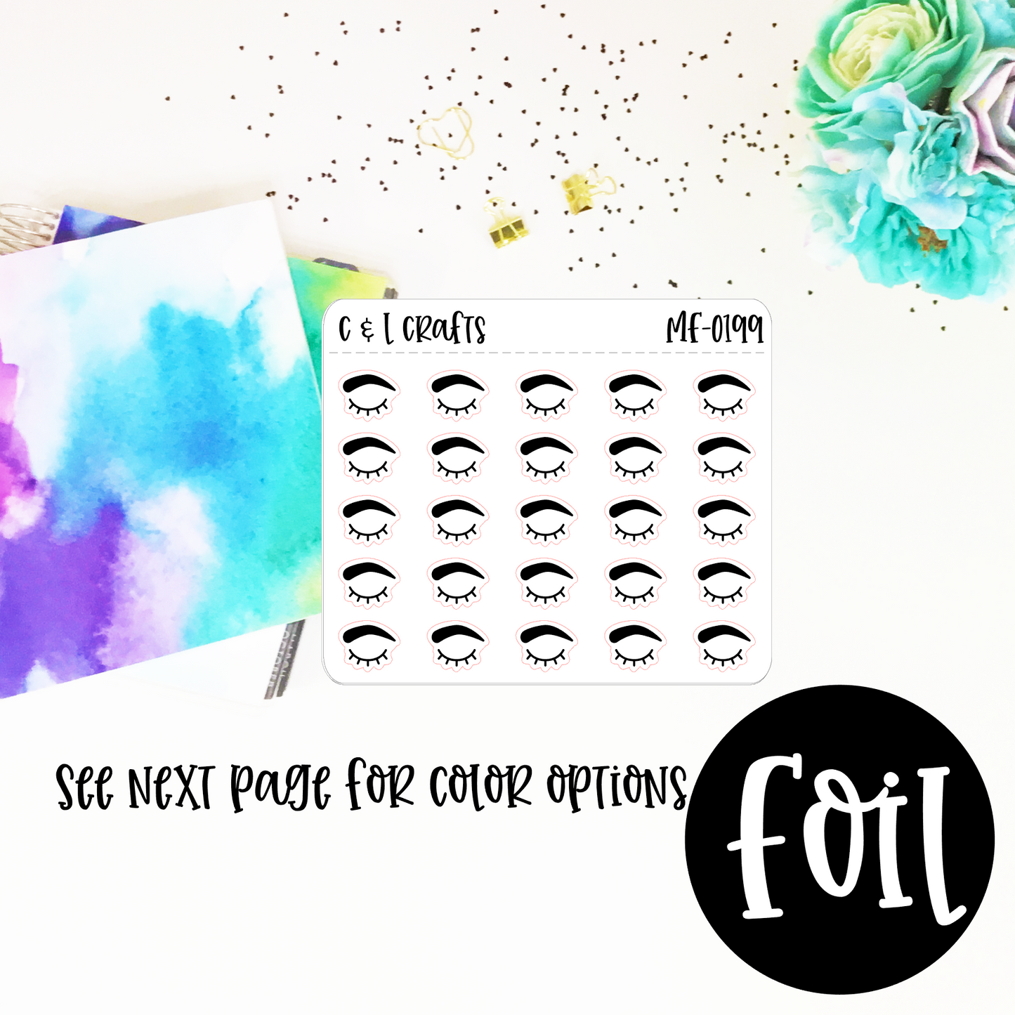 Eye Brow and Lashes Mini Foil