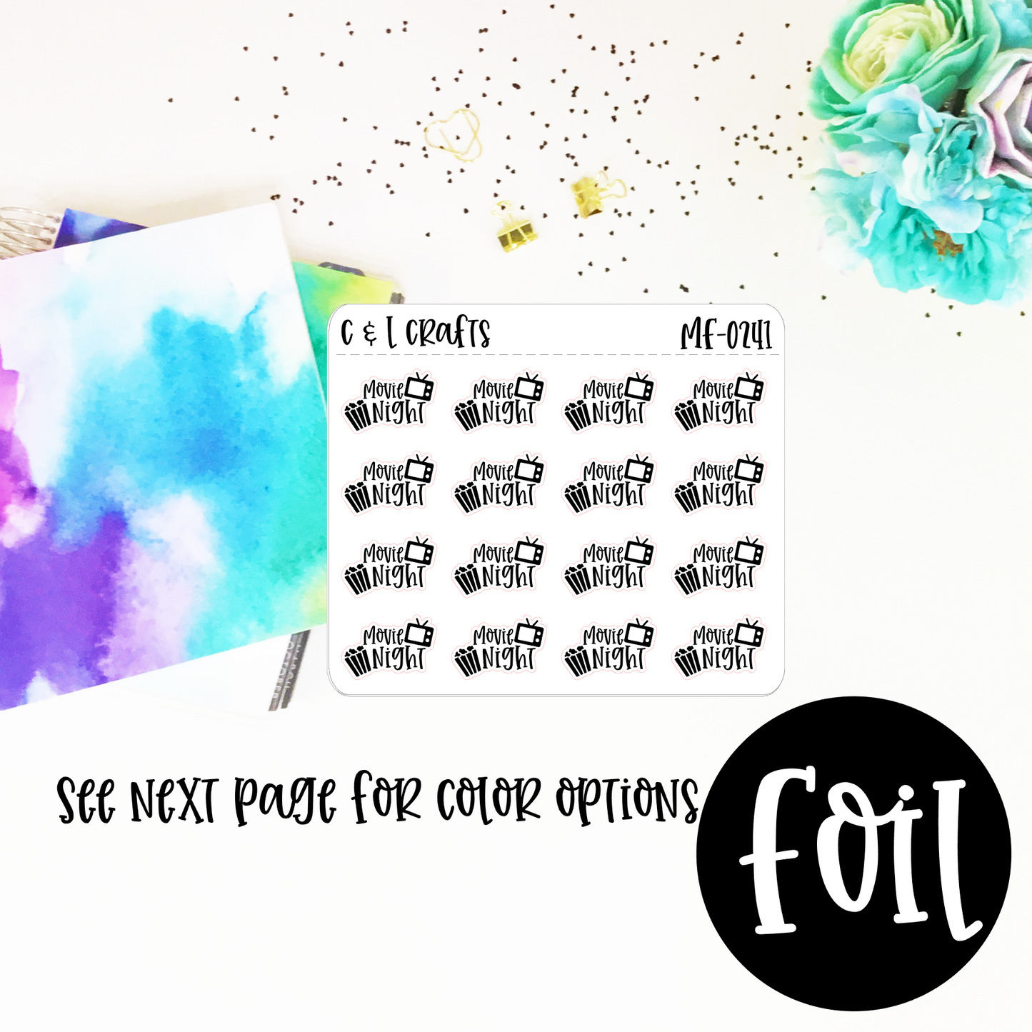Movie Night Mini Foil