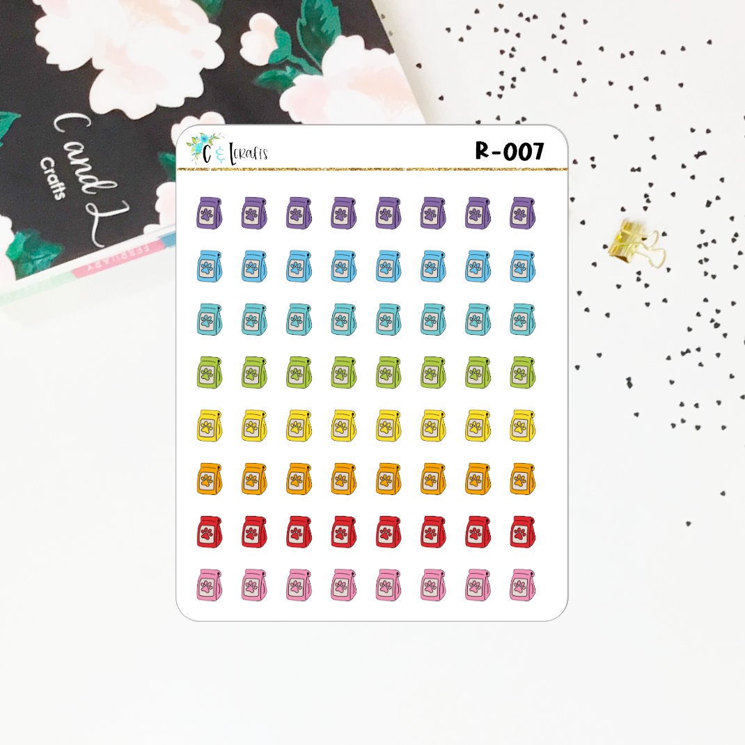 Dog Cat Food // Rainbow Icon