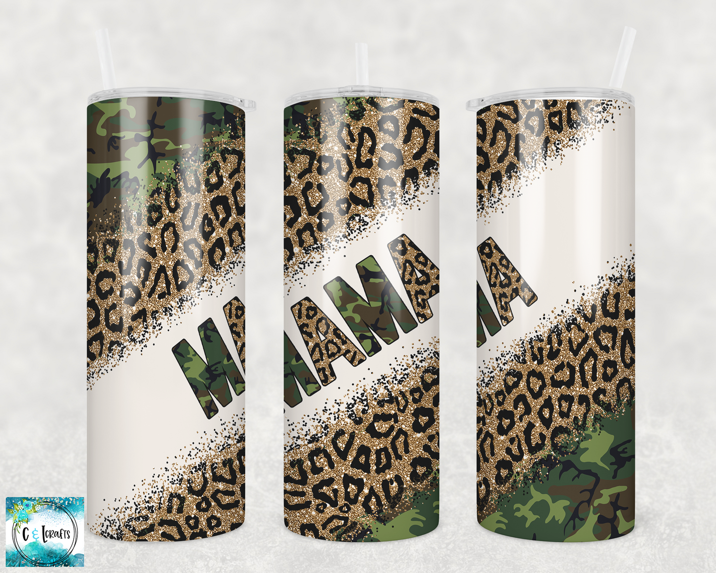 Camo Mama 20oz Skinny Tumbler