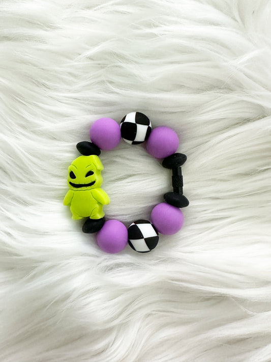 Oogie Boggie, Small Key Ring with Silicone Beads