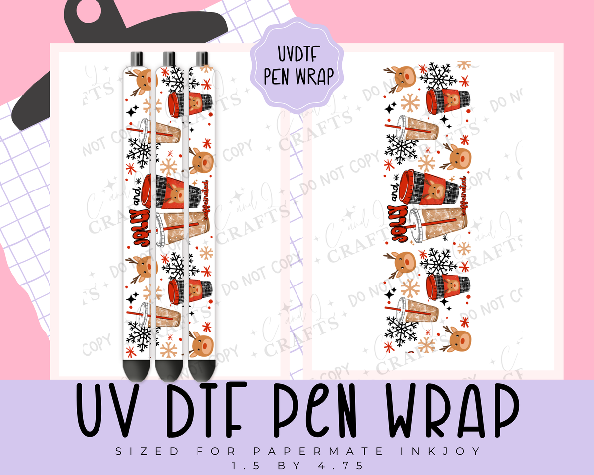 Jolly and Caffeinated UVDTF WRAP for Pens