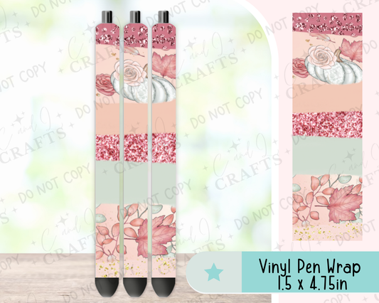 Pastel Fall Vinyl Wrap for Pens -0042