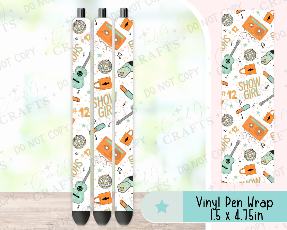Showgirl Vinyl Wrap for Pens -0053