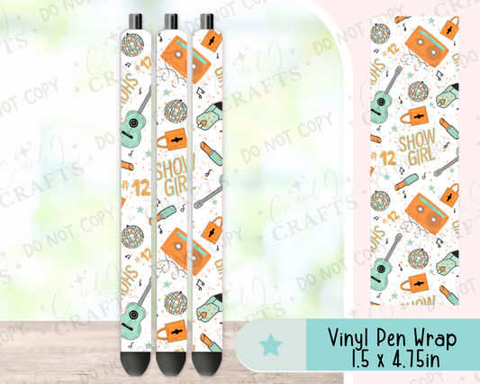 Showgirl Vinyl Wrap for Pens -0053