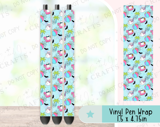 Summer Ghost Vinyl Wrap for Pens -0052