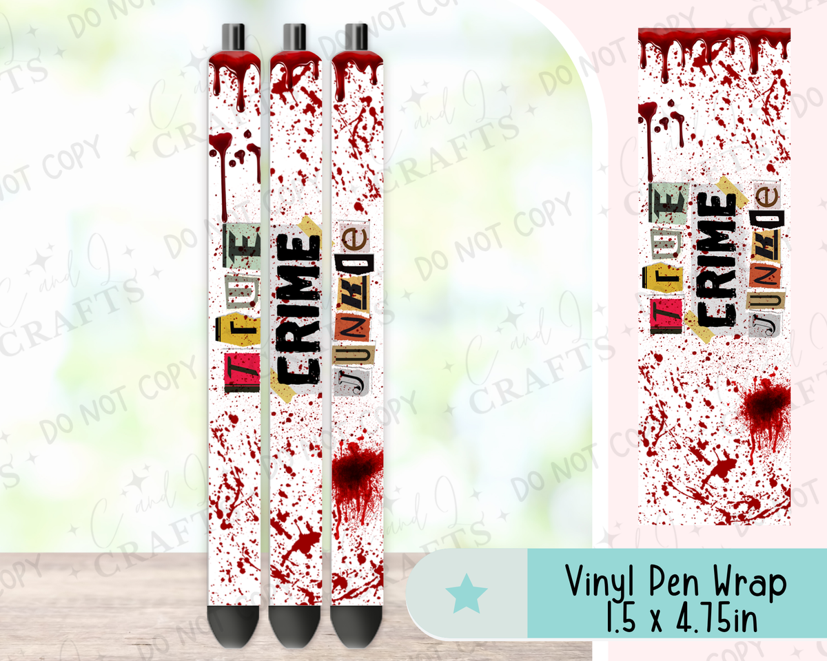 True Crime Vinyl Wrap for Pens -0051