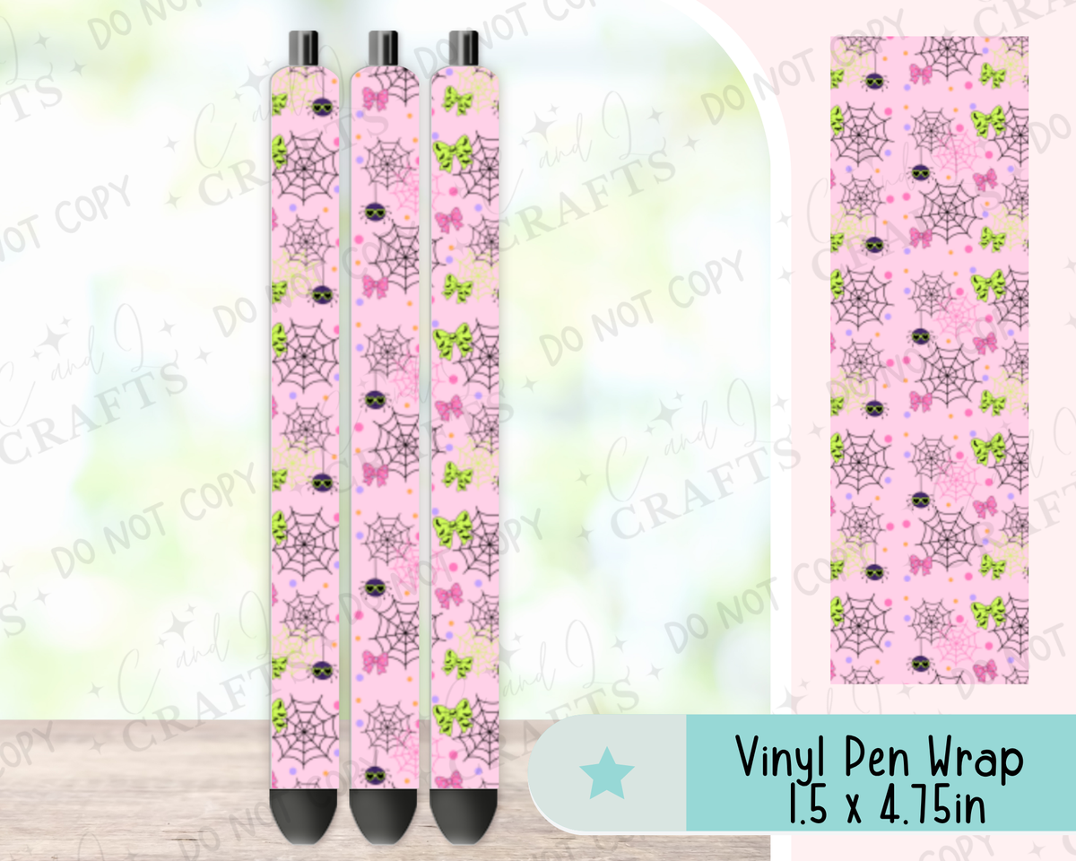 Webs and Bows Vinyl Wrap for Pens -0046