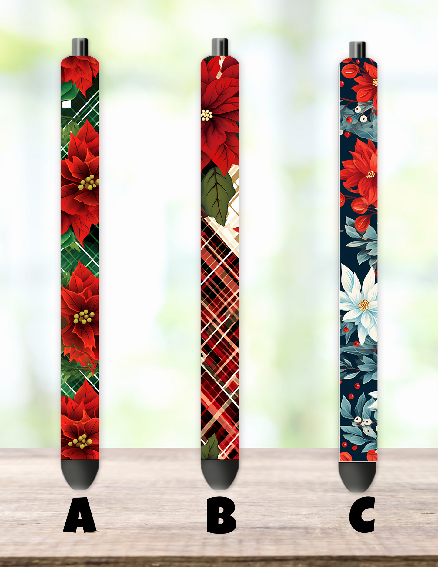 Poinsettia Pen Wrap