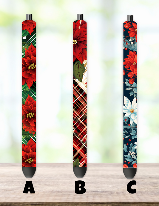 Poinsettia Pen Wrap