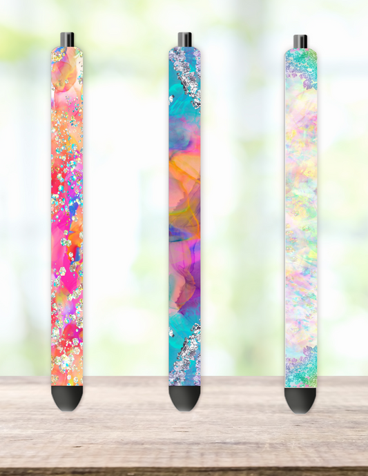 Abstract Glitter Pen Wrap
