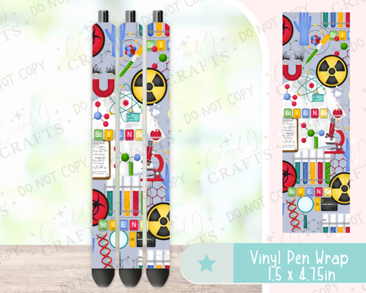 Science Vinyl Wrap for Pens -0005
