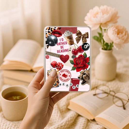 Cheetah I'd Rather Be Reading Kindle Paperwhite Insert