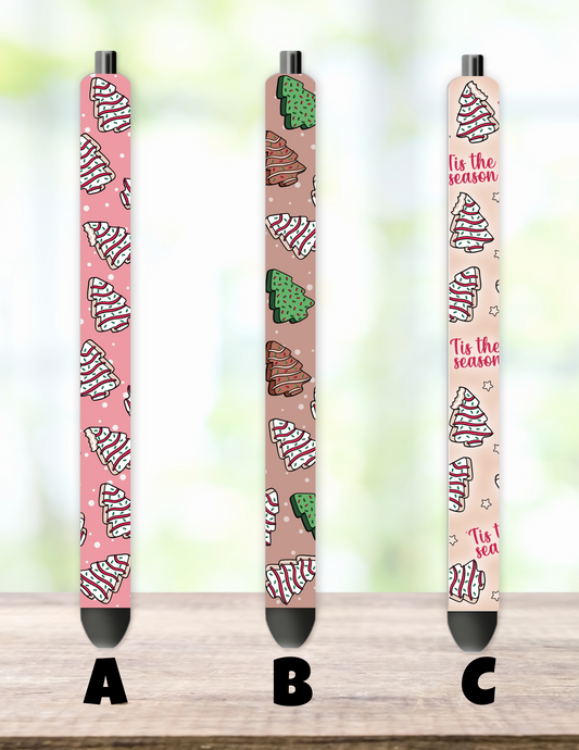 Tis the Season for Christmas Tree Cakes Pen Wrap