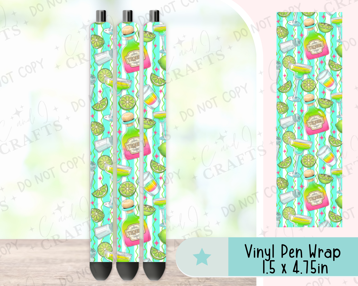 Margarita Vinyl Wrap for Pens -0060