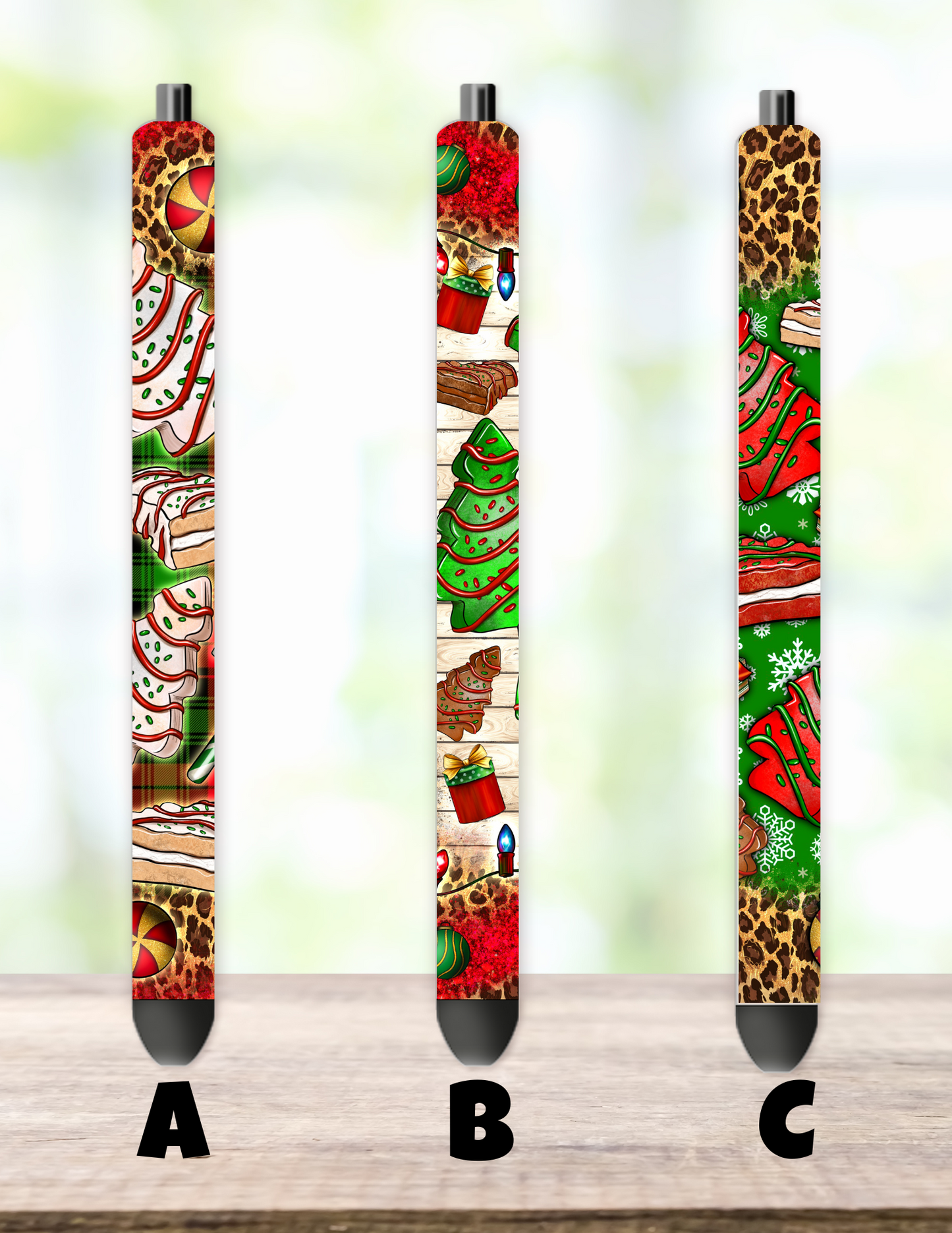 Christmas Tree Cakes Pen Wrap