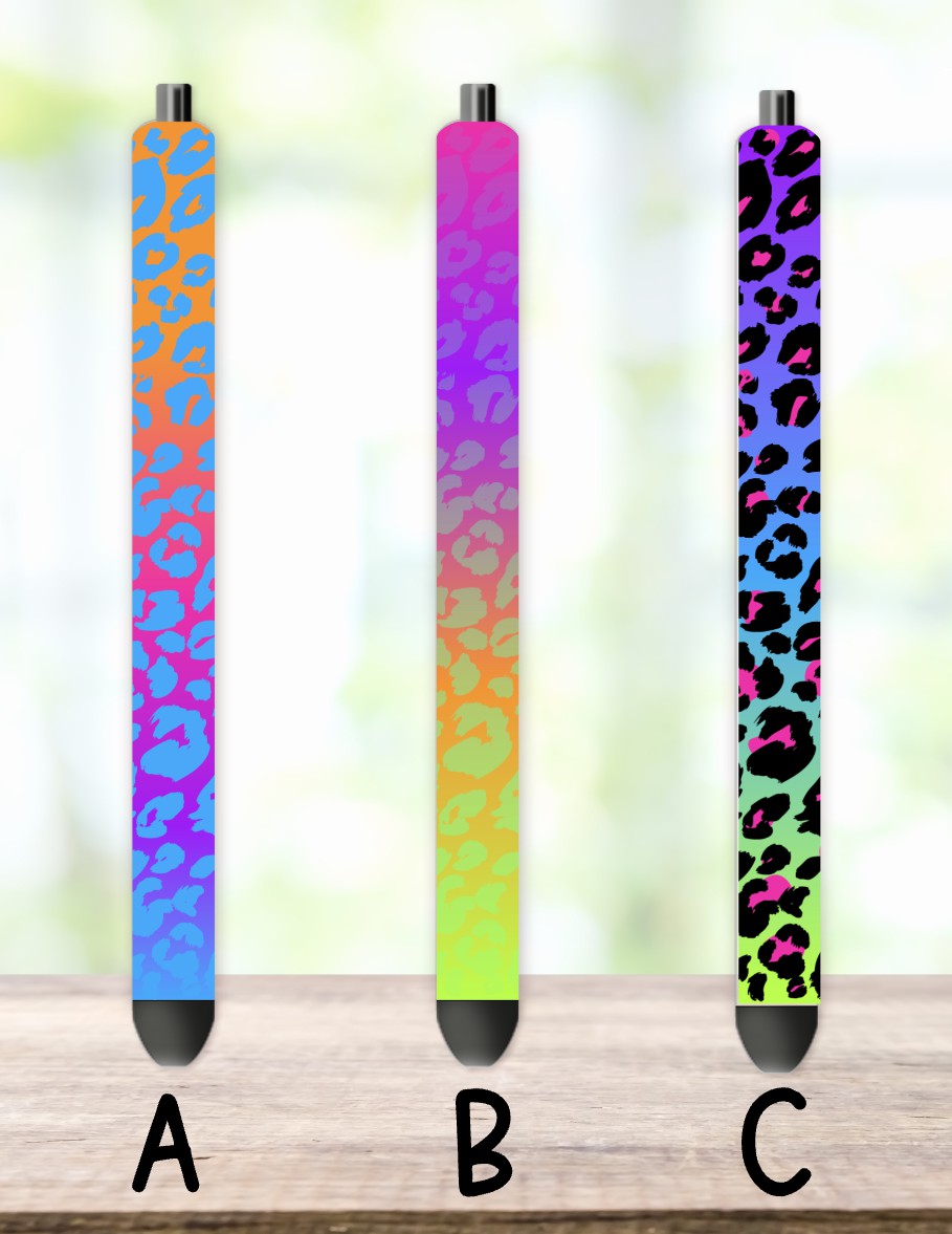 Bright Leopard Pen Wrap