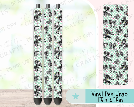 Christmas Light Bow Vinyl Wrap for Pens -0034