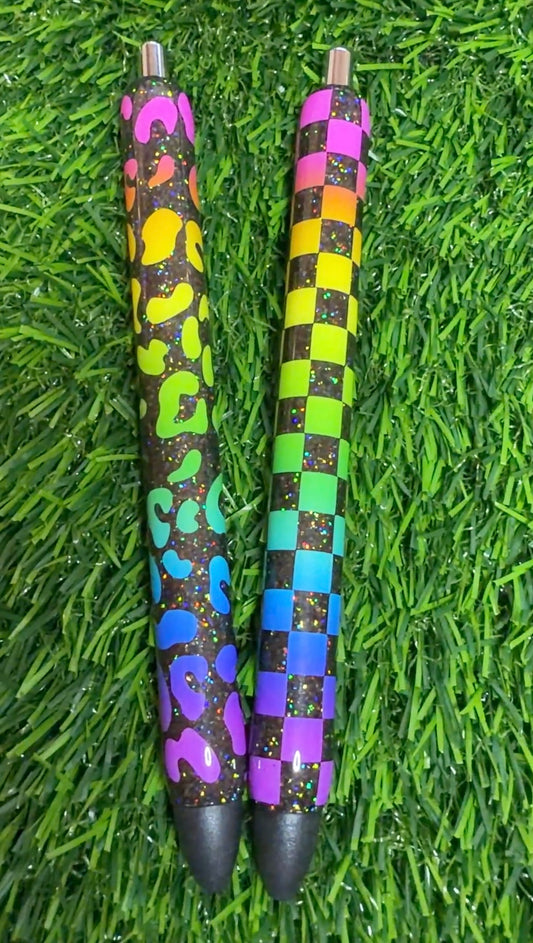 Neon Ombre Glitter Pen