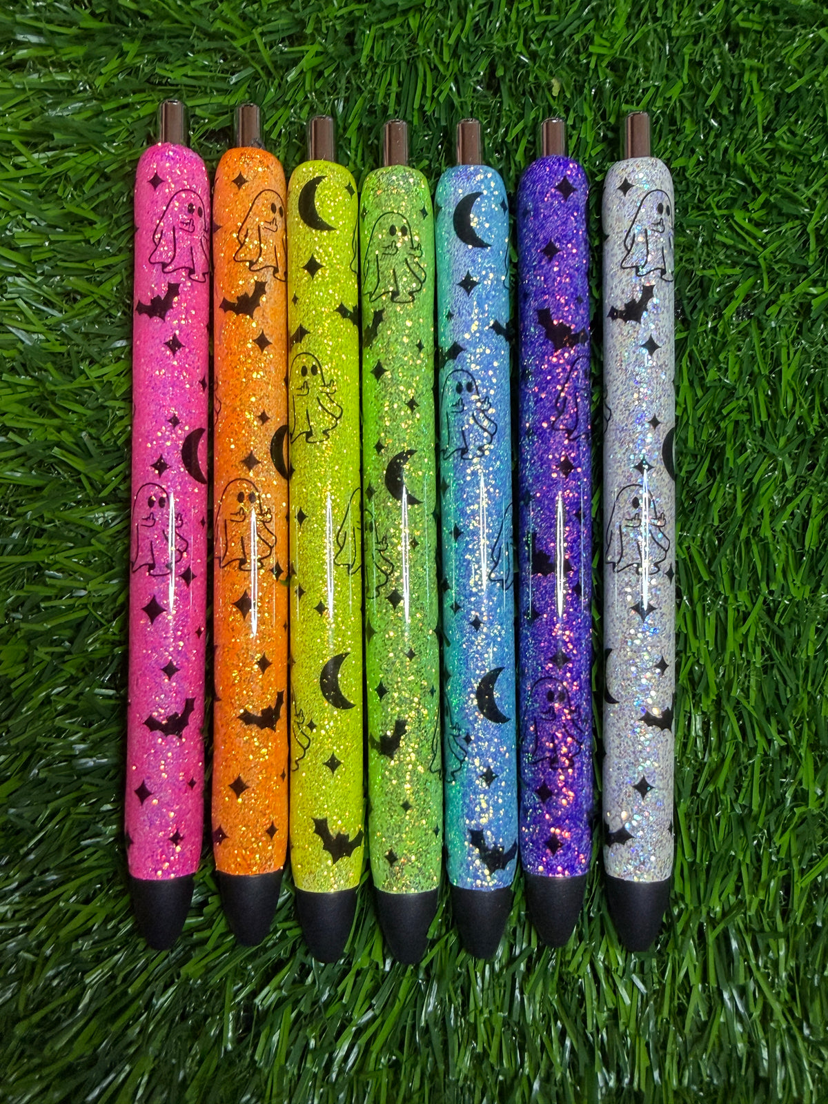 Grumpy Ghost (Middle Finger) Glitter Pen