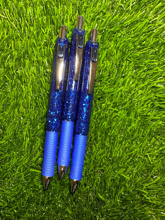 Liberty Blue Ink Energel Glitter Pen