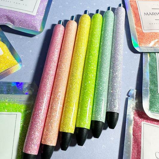 Rainbow Sherbert Glitter Pens