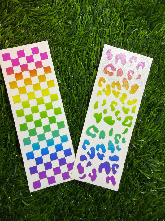 Checker & Leopard Designs - Ready to Apply Vinyl Pen Wrap
