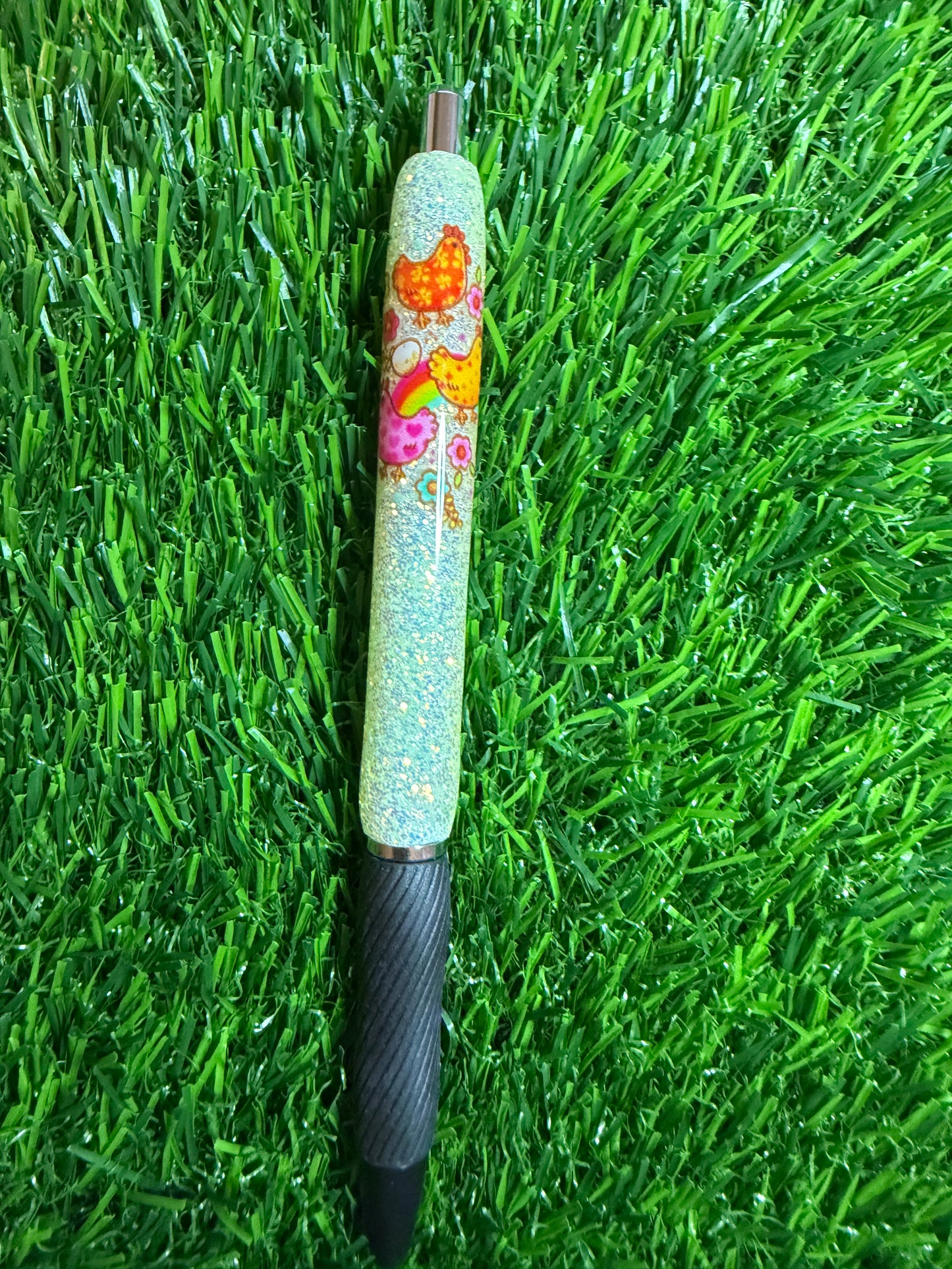 Chicken Glitter Pen