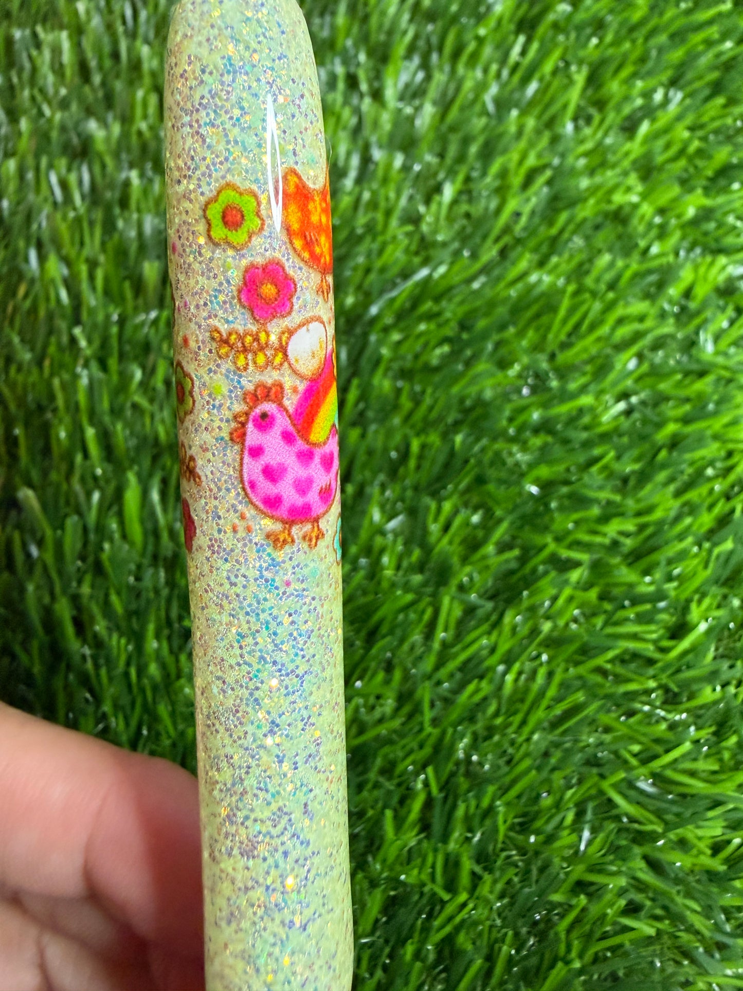 Chicken Glitter Pen