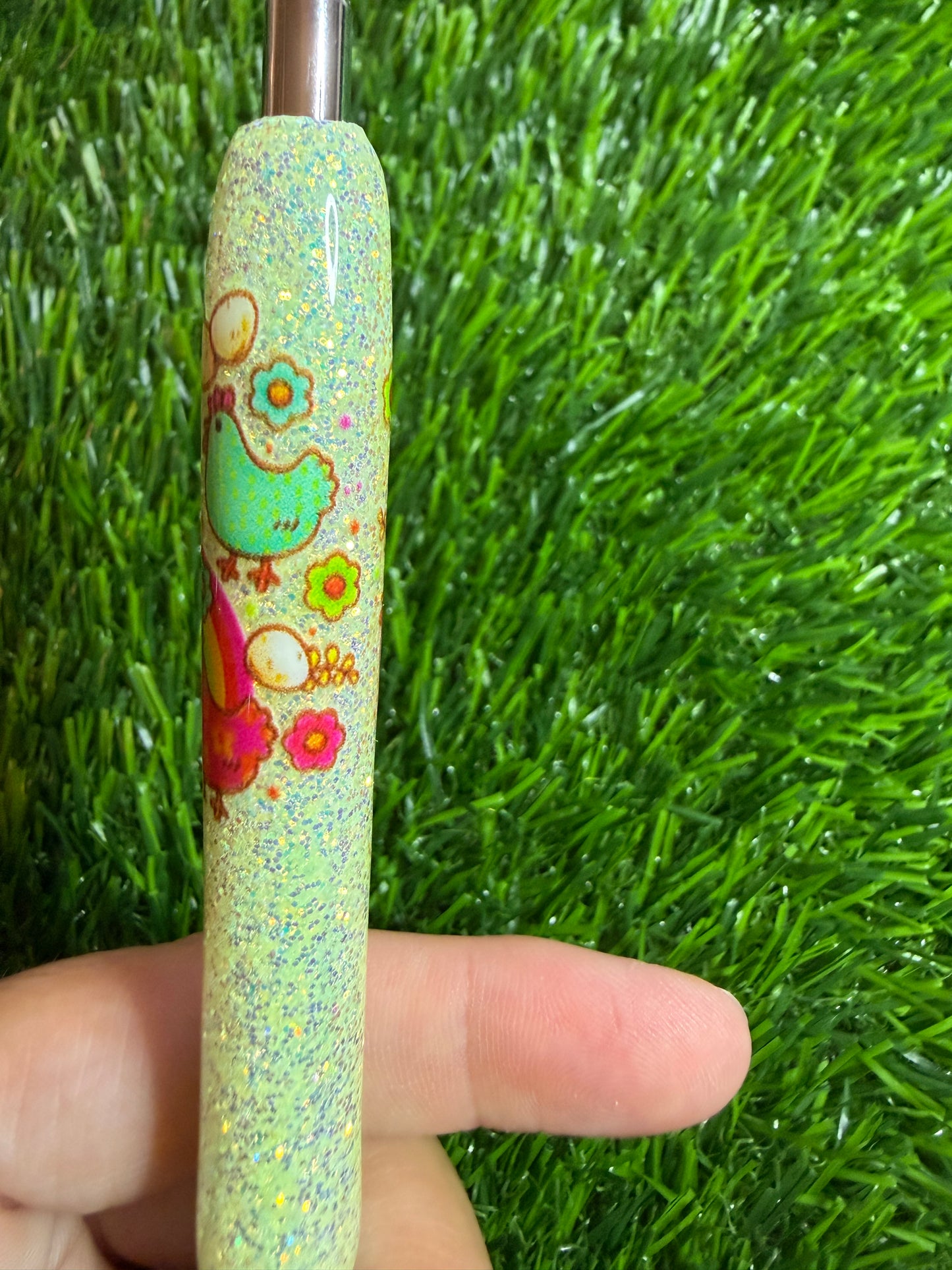 Chicken Glitter Pen