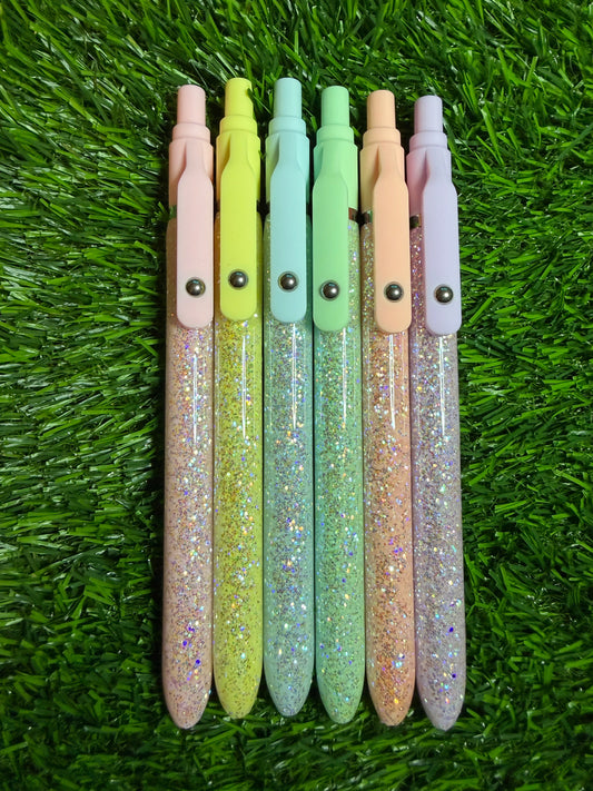 Soft Pastel Glitter Pens Set of 6