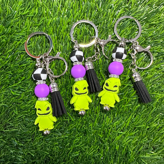 Oogie Boogie Silicone Bead Keychain