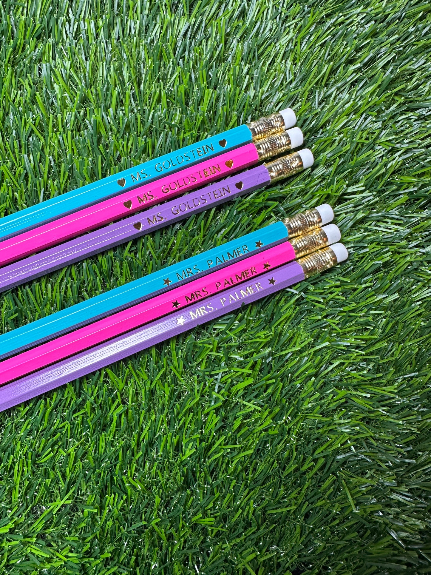 Personalized Pencil Set #2 Pencils – Gold Foil