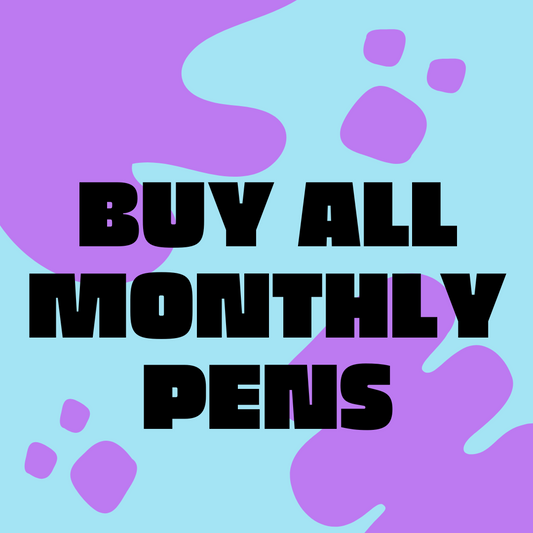 Monthly Pattern Wrap Pen Bundle